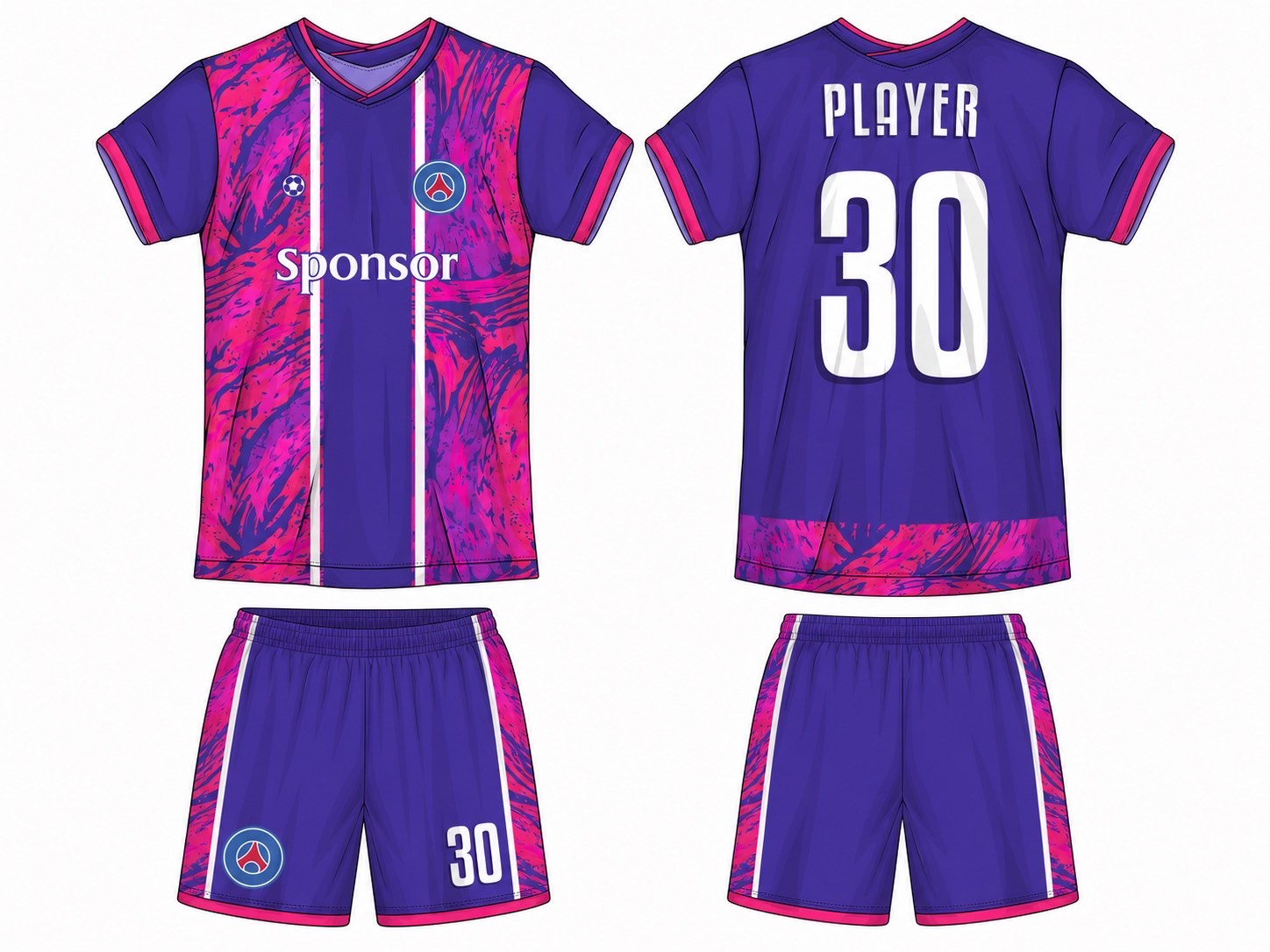 足球球衣设计 1 style 004 football jersey and shorts set