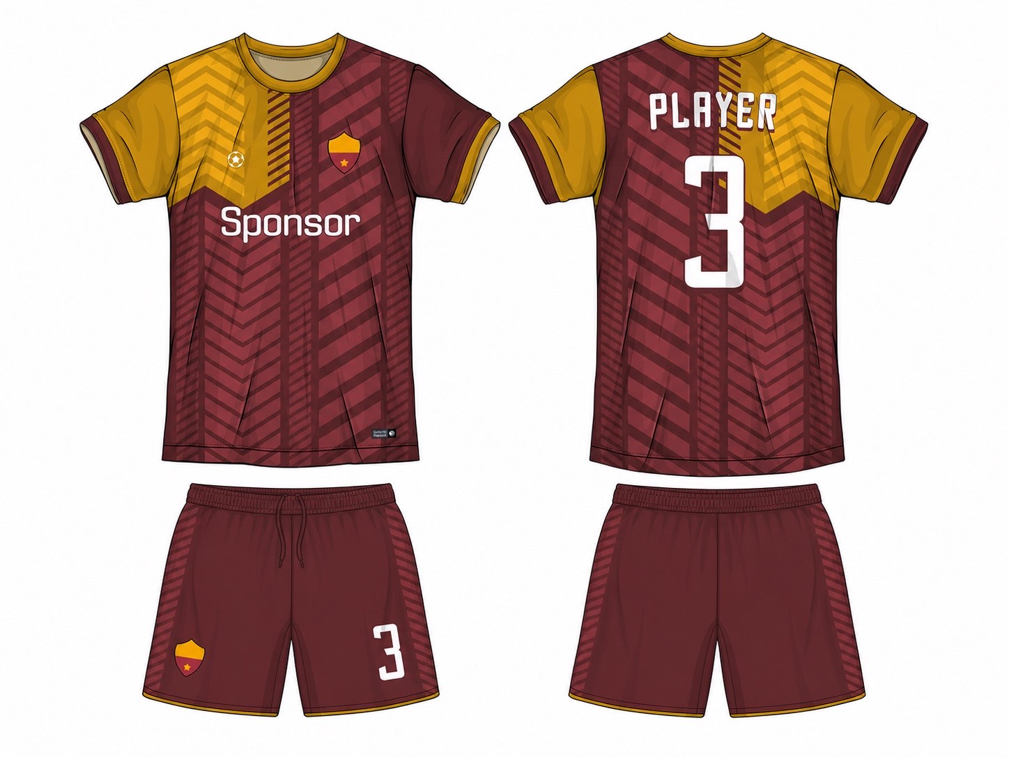 足球球衣设计 1 style 005 football jersey and shorts set