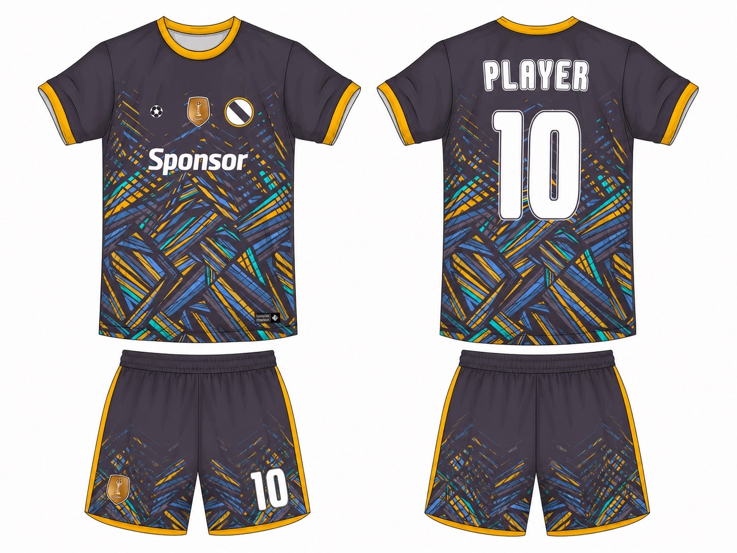 足球球衣设计 1 style 009 football jersey and shorts set