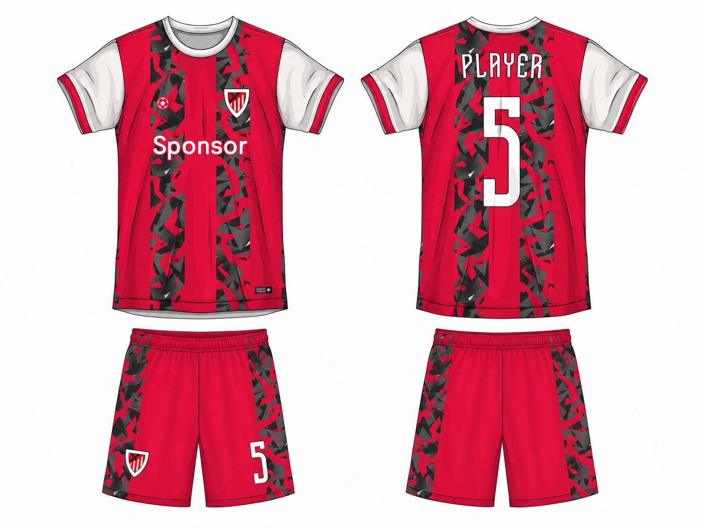 足球球衣设计 1 style 010 football jersey and shorts set