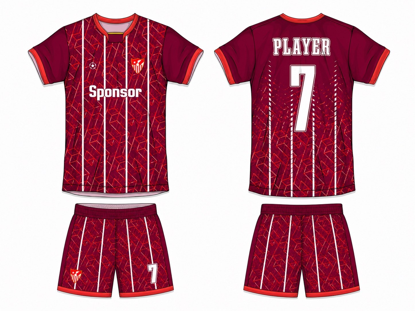 足球球衣设计 1 style 011 football jersey and shorts set