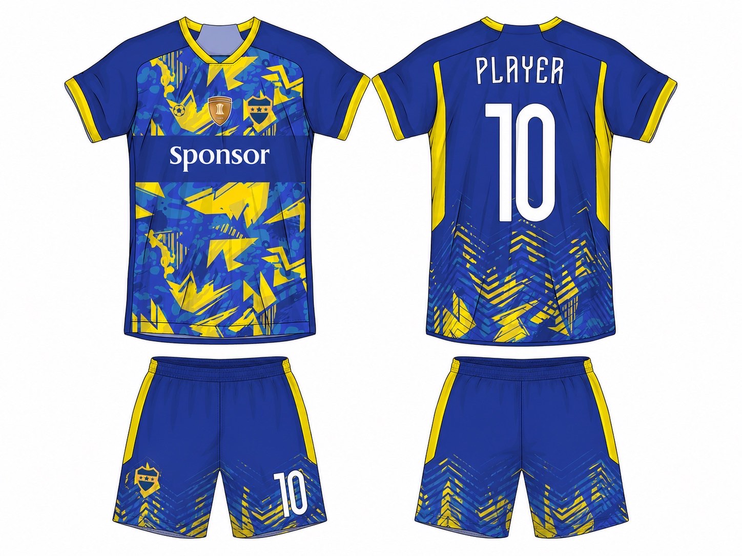 足球球衣设计 1 style 016 football jersey and shorts set