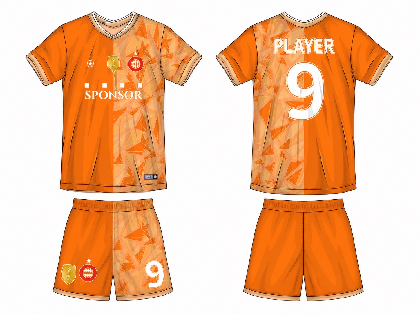 足球球衣设计 1 style 017 football jersey and shorts set