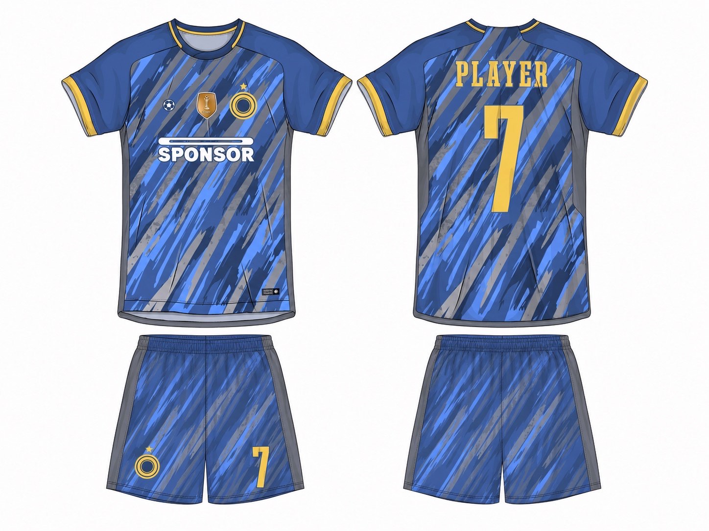 足球球衣设计 1 style 018 football jersey and shorts set