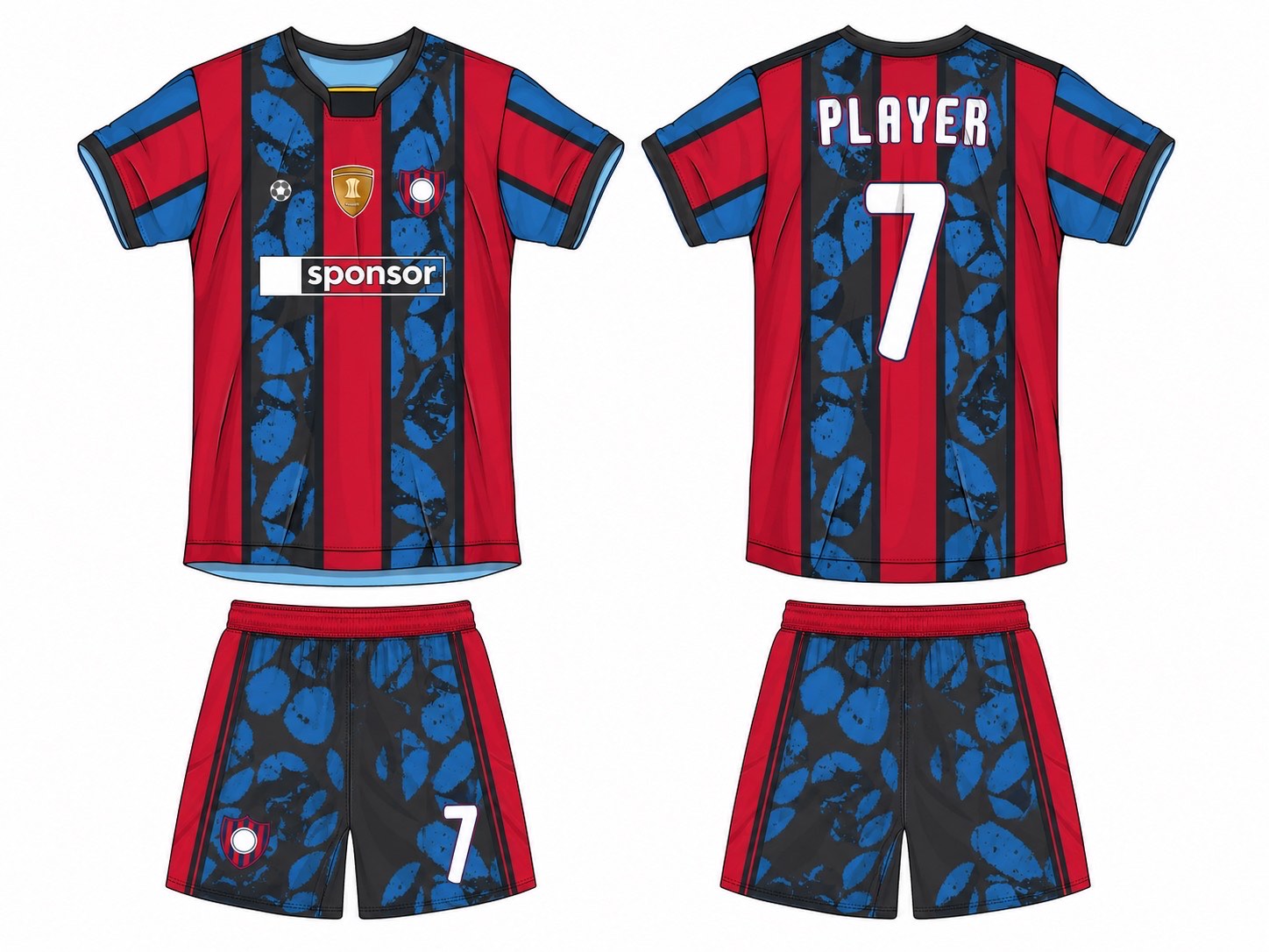 足球球衣设计 1 style 019 football jersey and shorts set