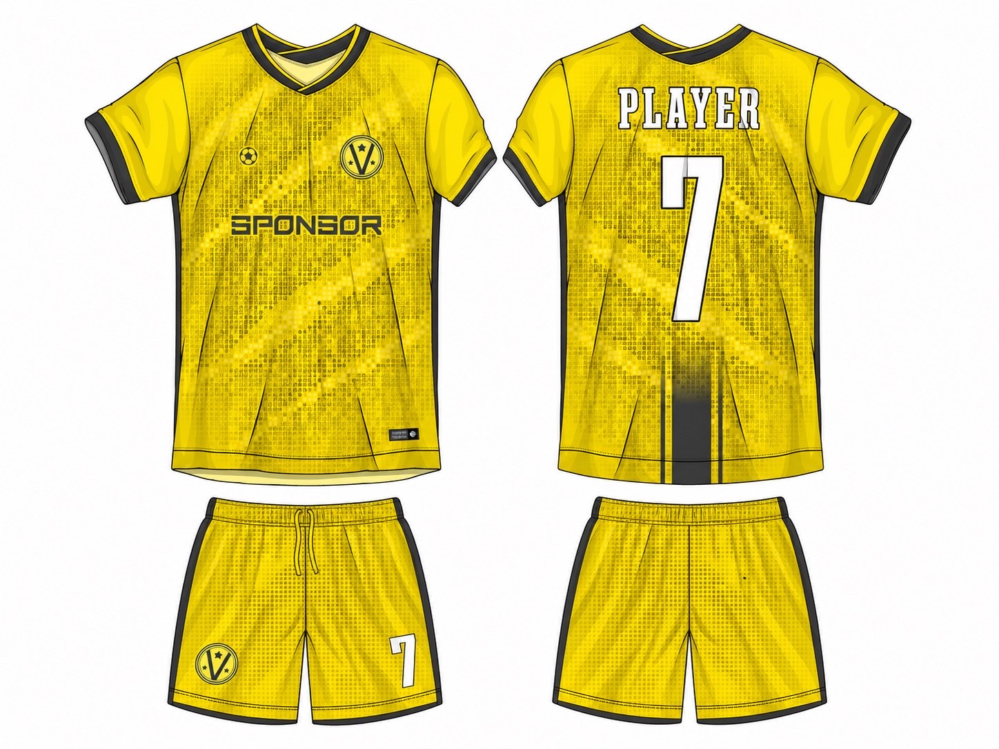 足球球衣设计 1 style 023 football jersey and shorts set