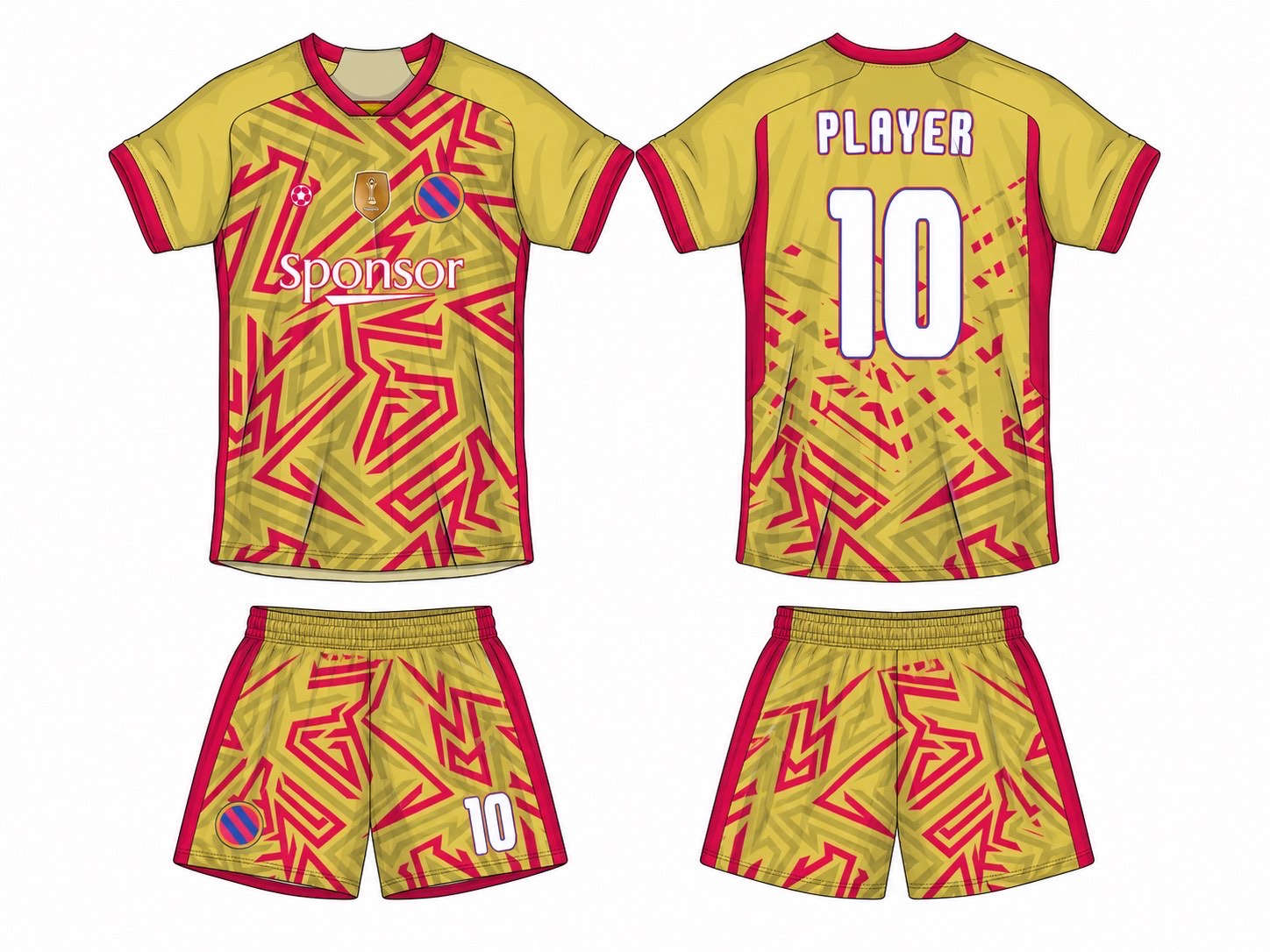 足球球衣设计 1 style 026 football jersey and shorts set