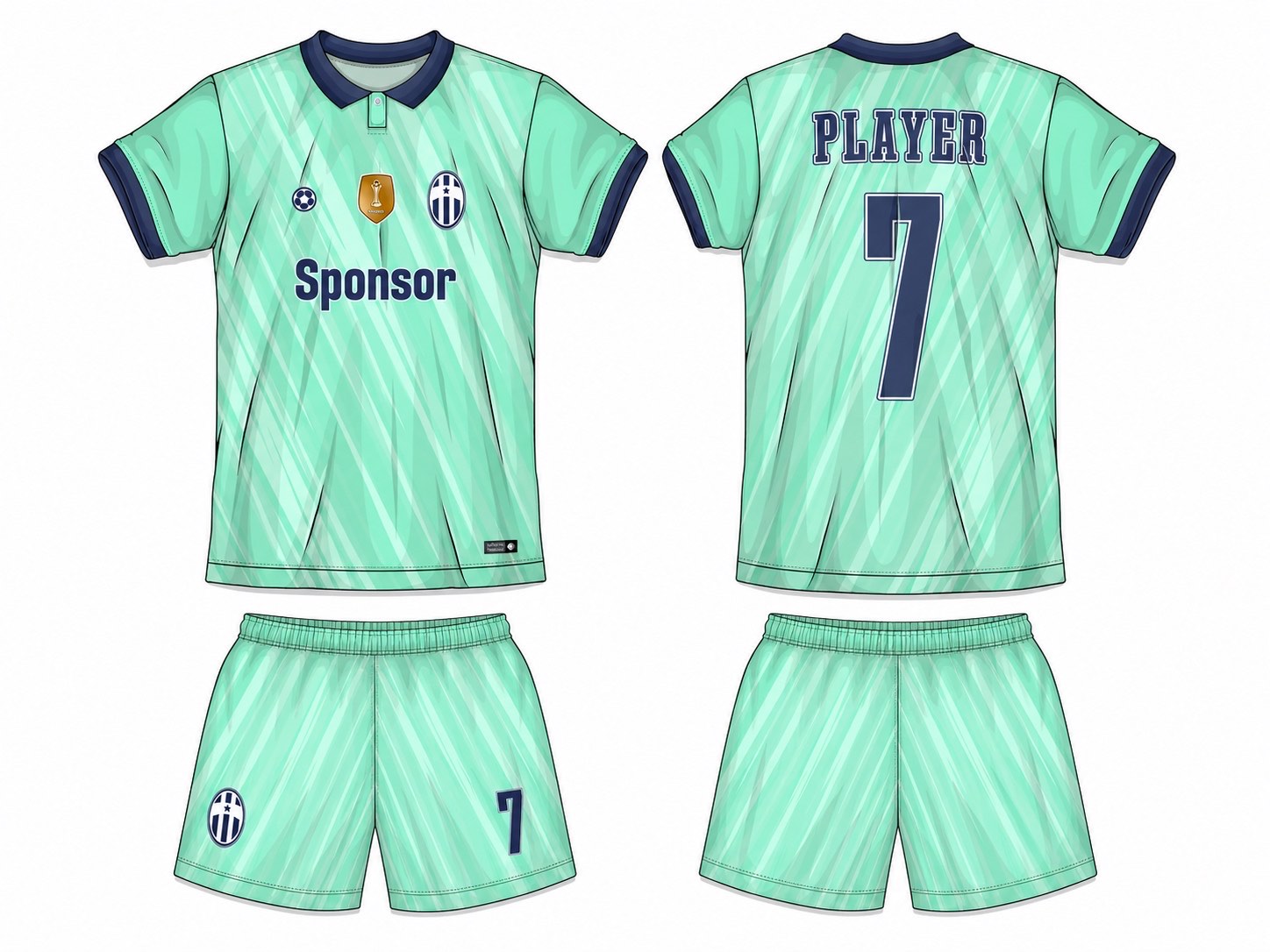 足球球衣设计 1 style 029 football jersey and shorts set