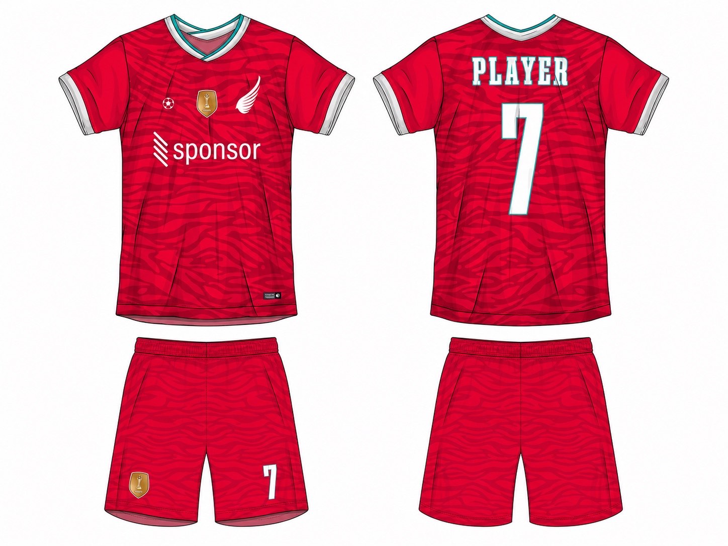足球球衣设计 1 style 031 football jersey and shorts set