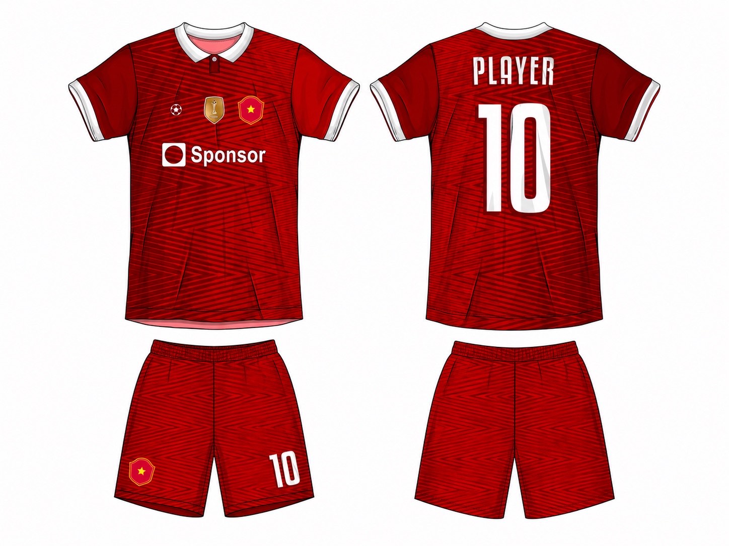 足球球衣设计 1 style 033 football jersey and shorts set