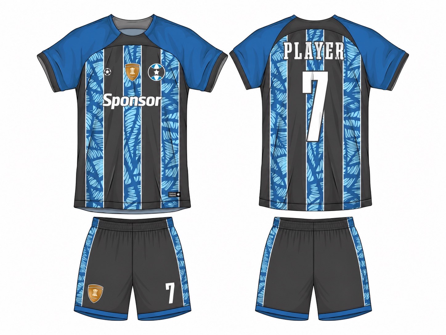足球球衣设计 1 style 044 football jersey and shorts set