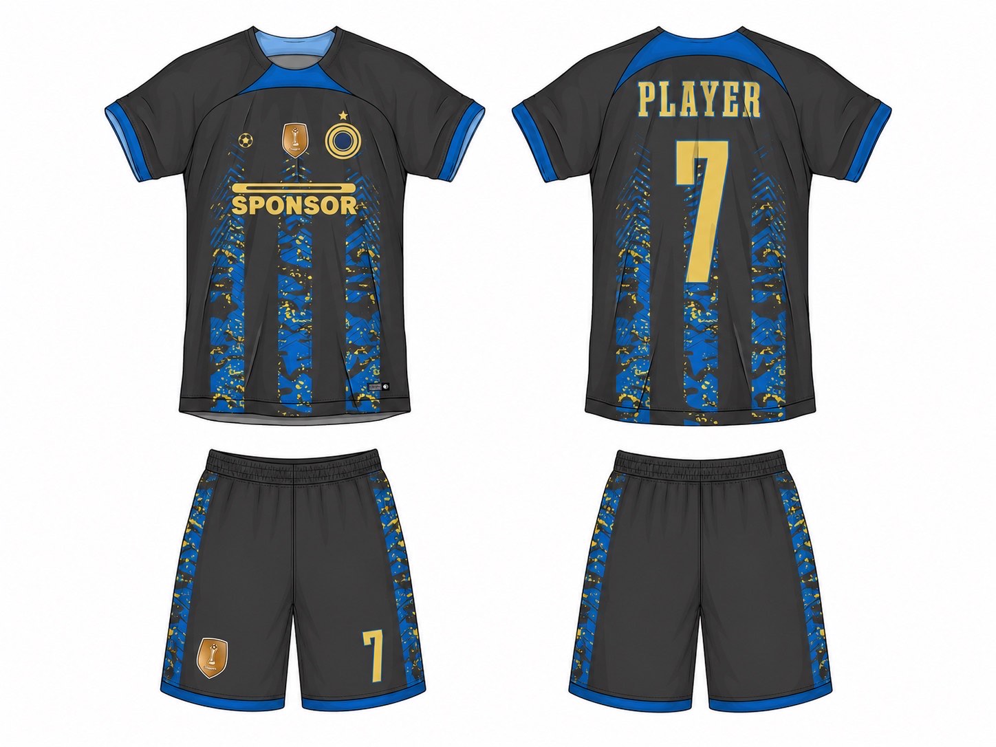 足球球衣设计 1 style 047 football jersey and shorts set