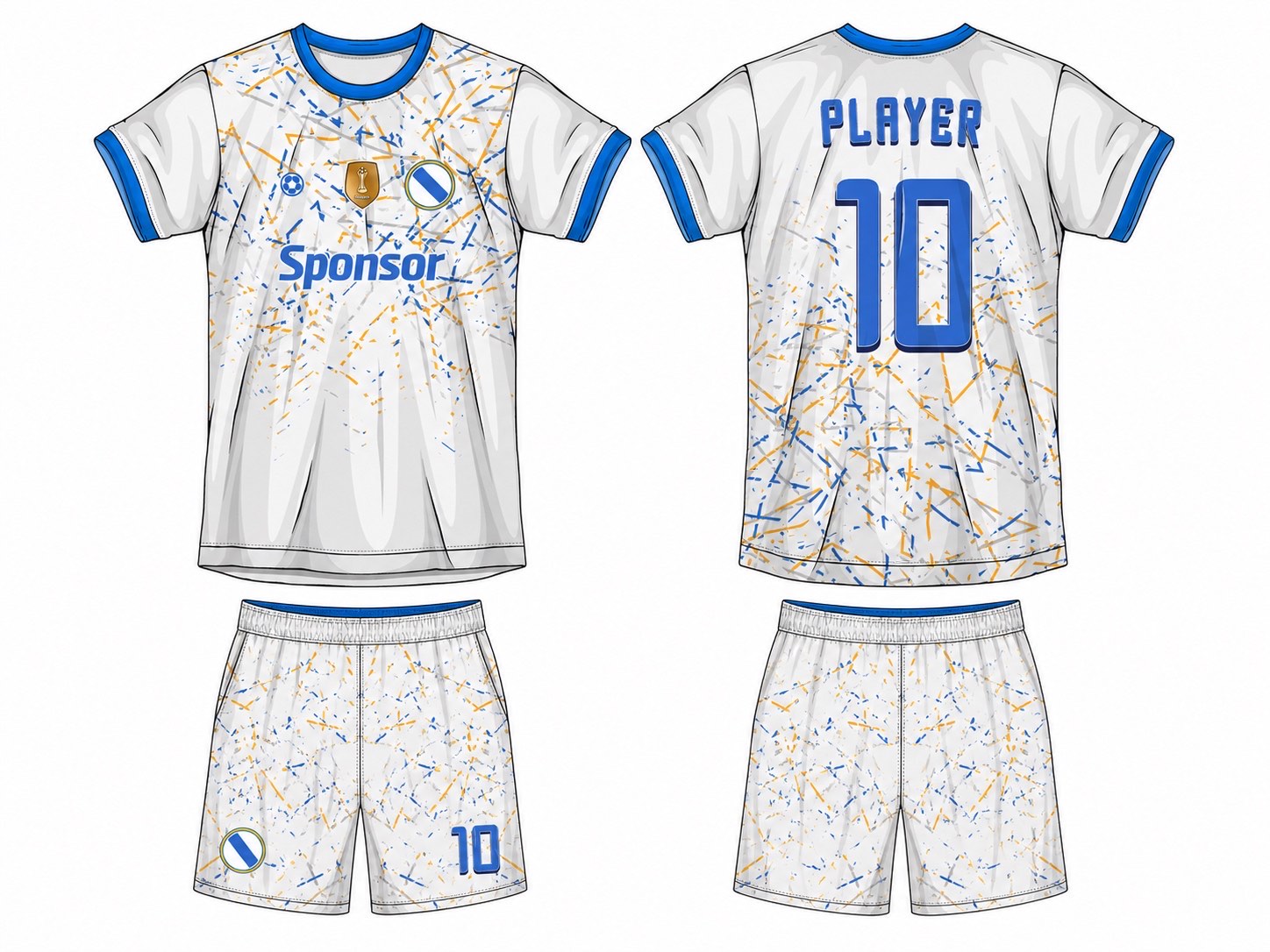 足球球衣设计 1 style 055 football jersey and shorts set