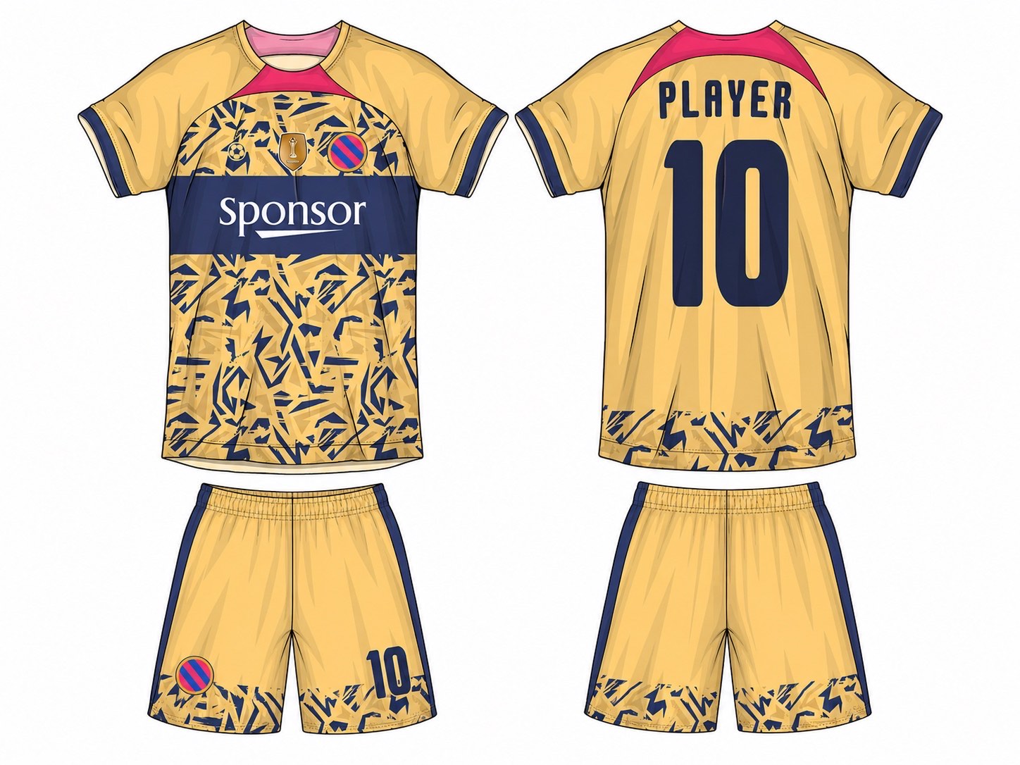足球球衣设计 1 style 058 football jersey and shorts set