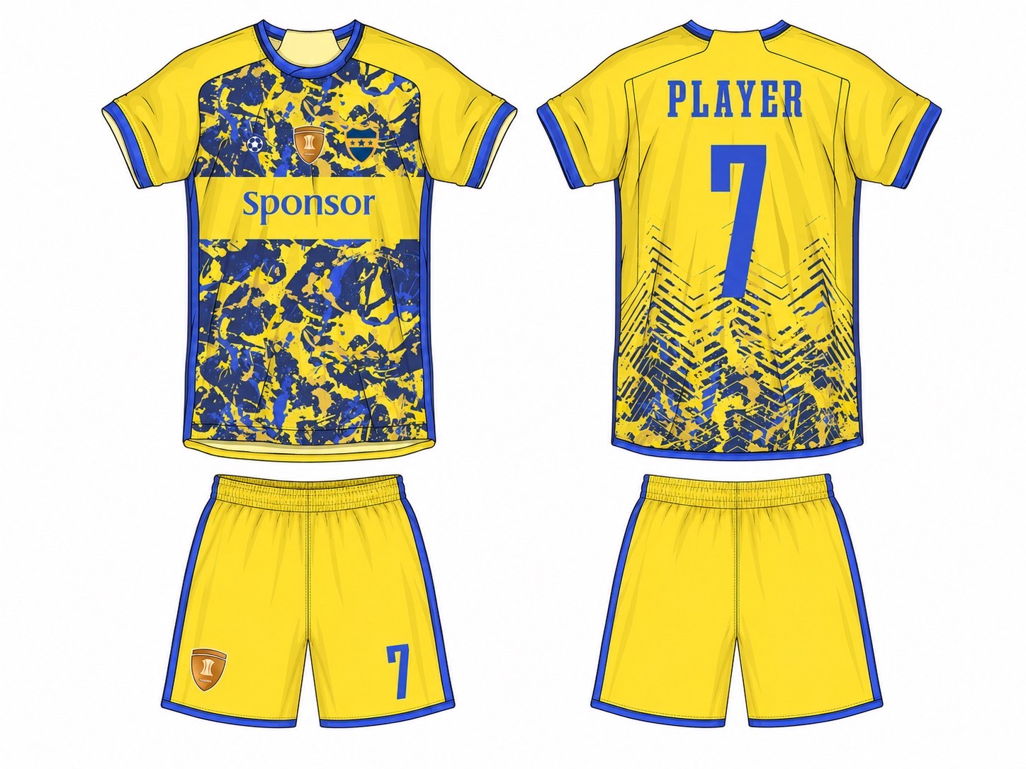 足球球衣设计 1 style 064 football jersey and shorts set