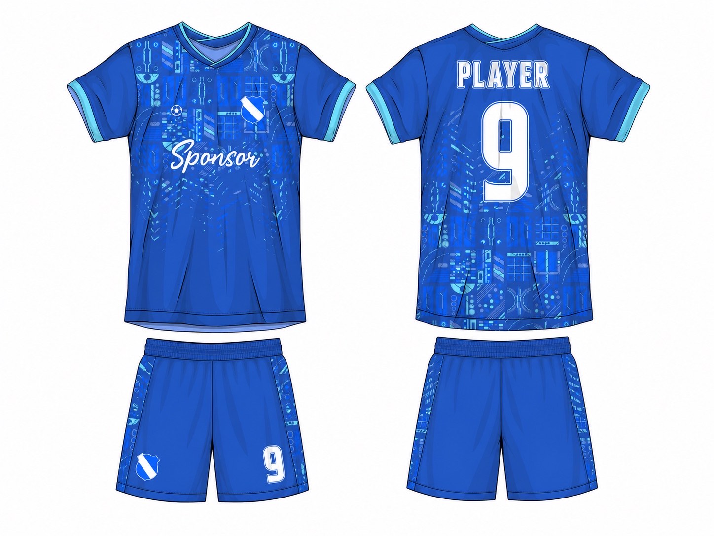 足球球衣设计 1 style 071 football jersey and shorts set
