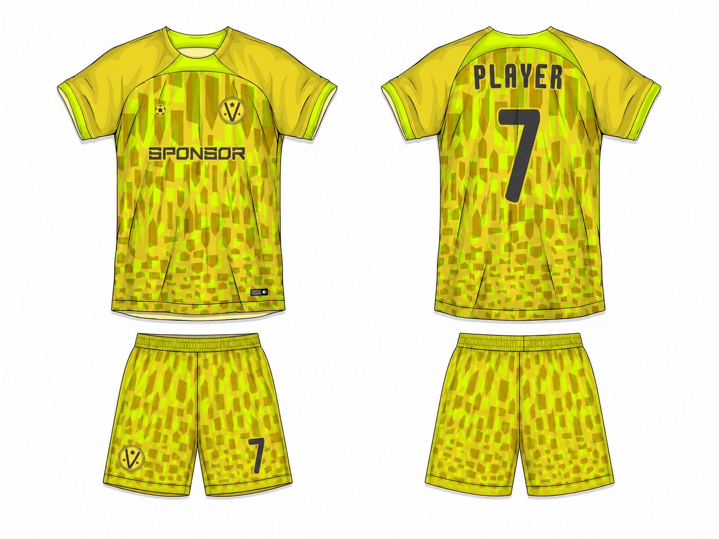 足球球衣设计 1 style 072 football jersey and shorts set