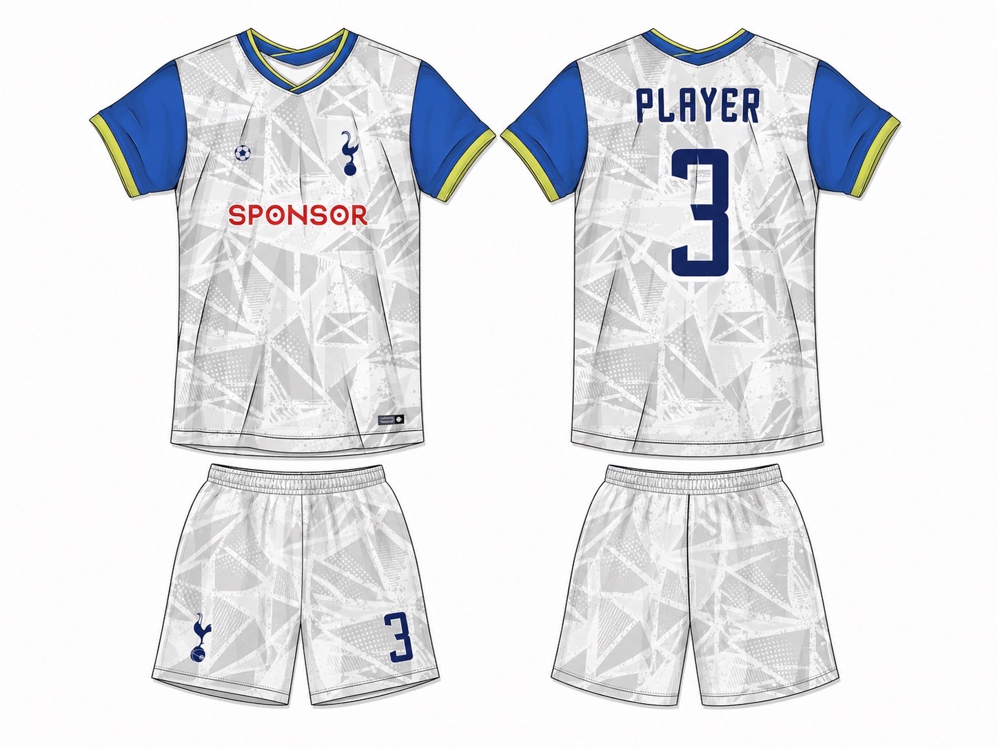 足球球衣设计 1 style 074 football jersey and shorts set