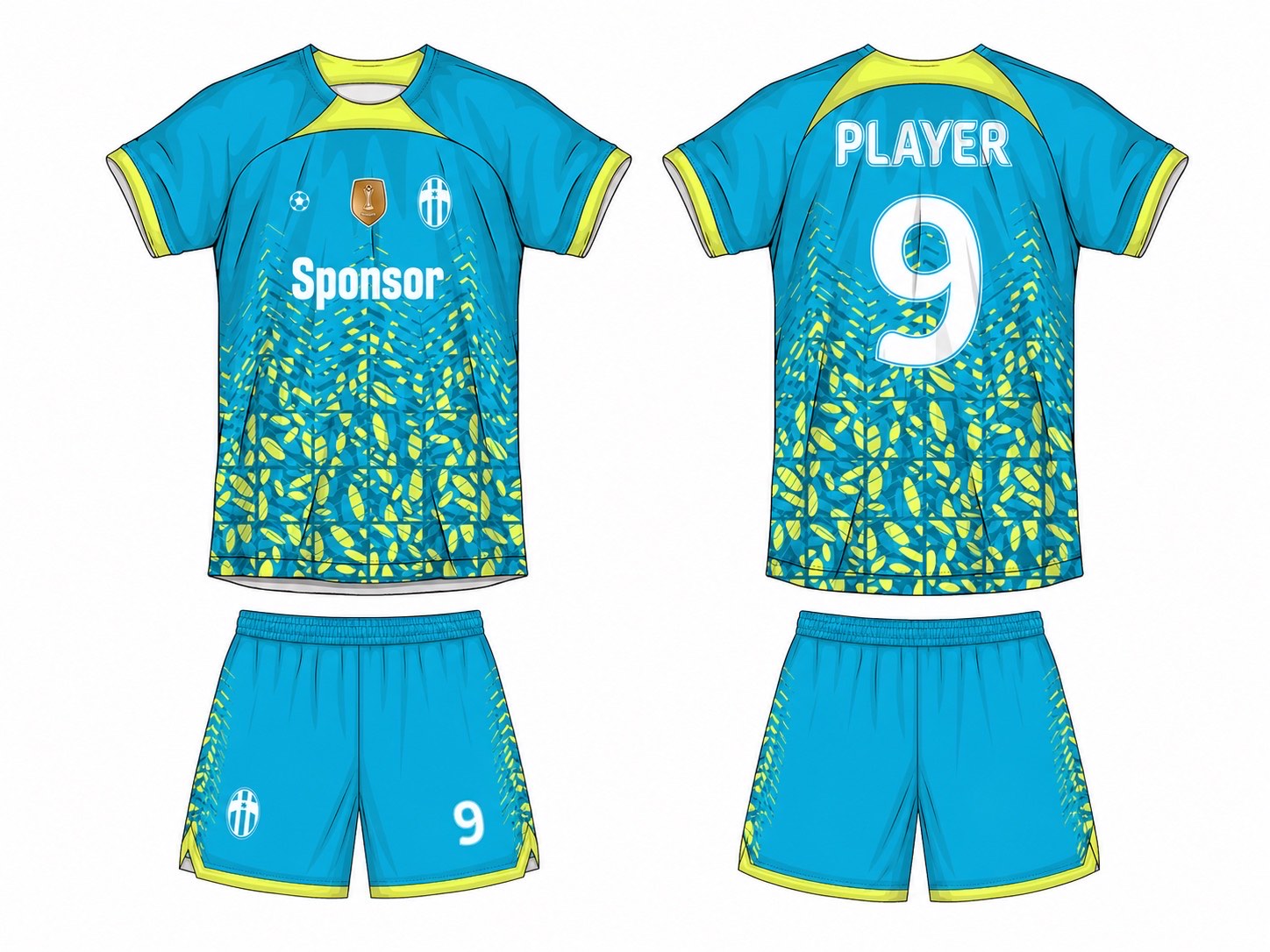 足球球衣设计 1 style 075 football jersey and shorts set