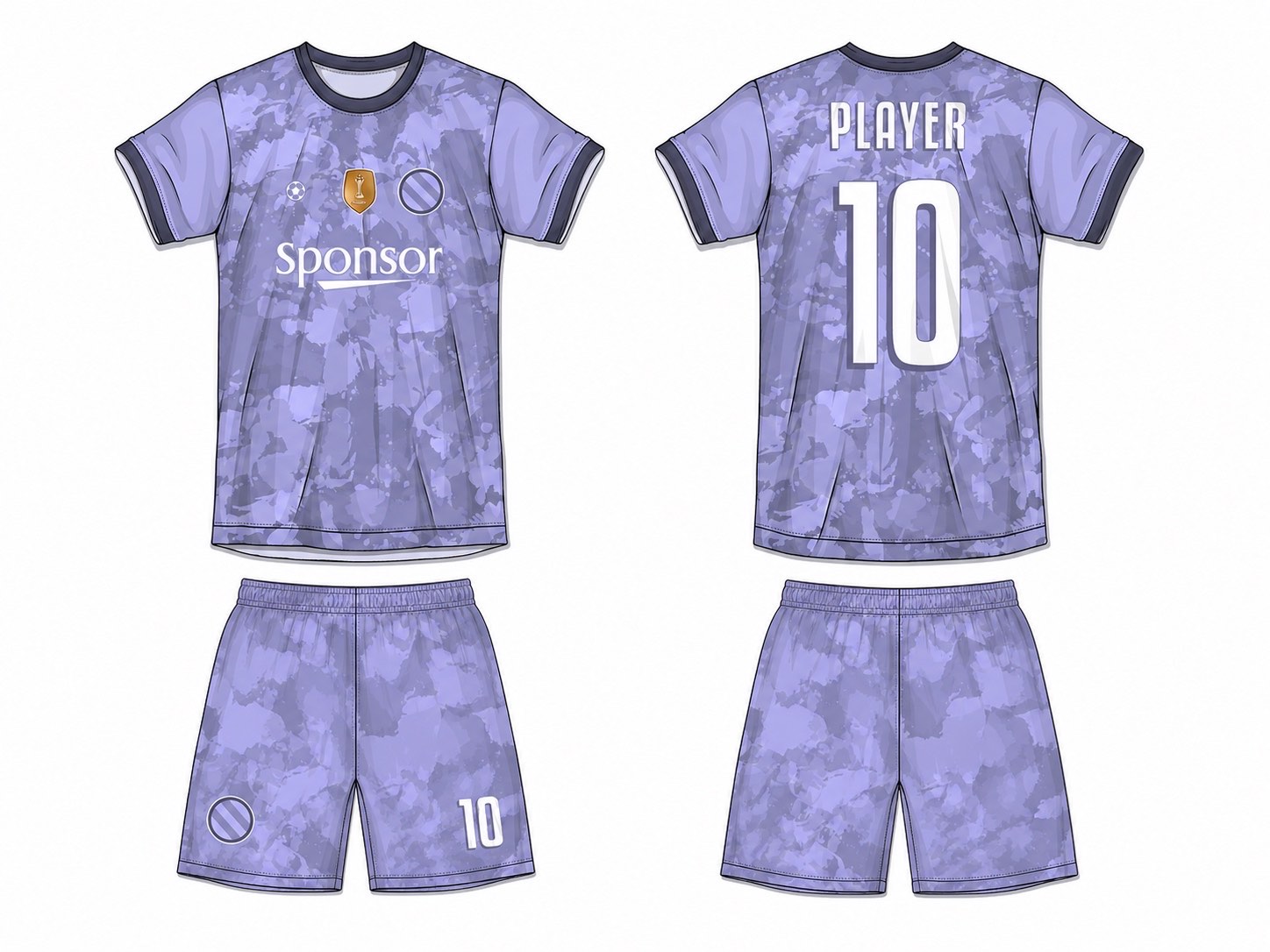 足球球衣设计 1 style 076 football jersey and shorts set