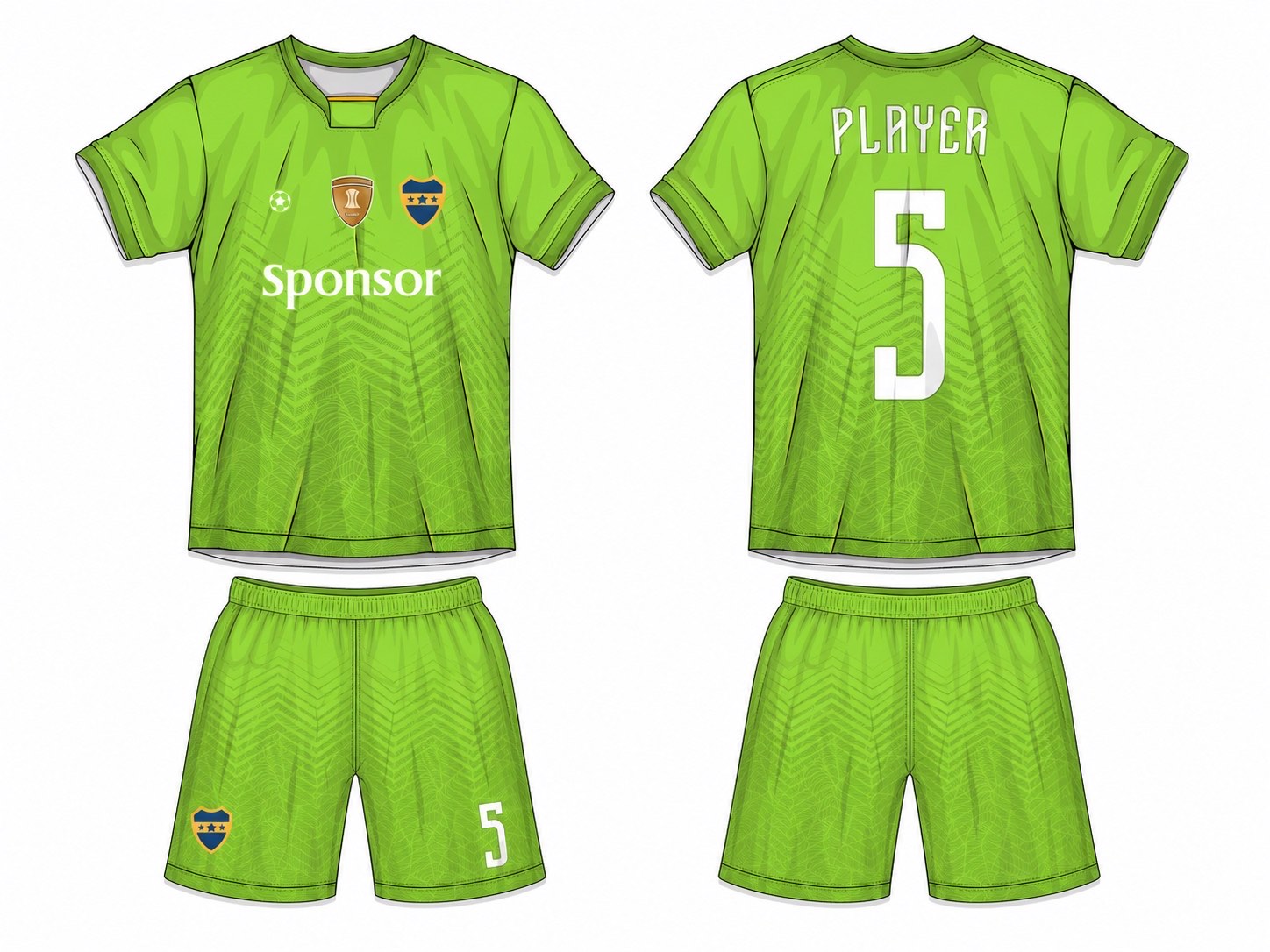足球球衣设计 1 style 077 football jersey and shorts set