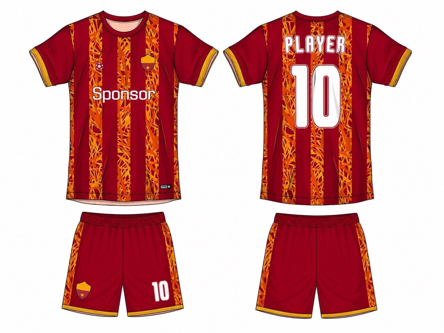 足球球衣设计 1 style 078 football jersey and shorts set