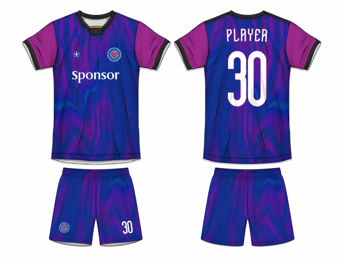 足球球衣设计 1 style 081 football jersey and shorts set