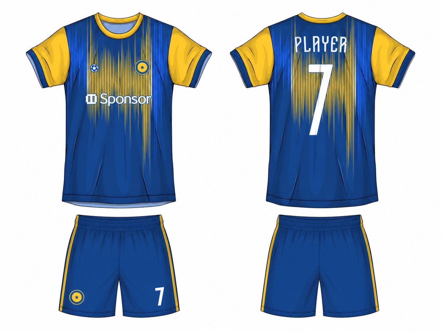 足球球衣设计 1 style 082 football jersey and shorts set