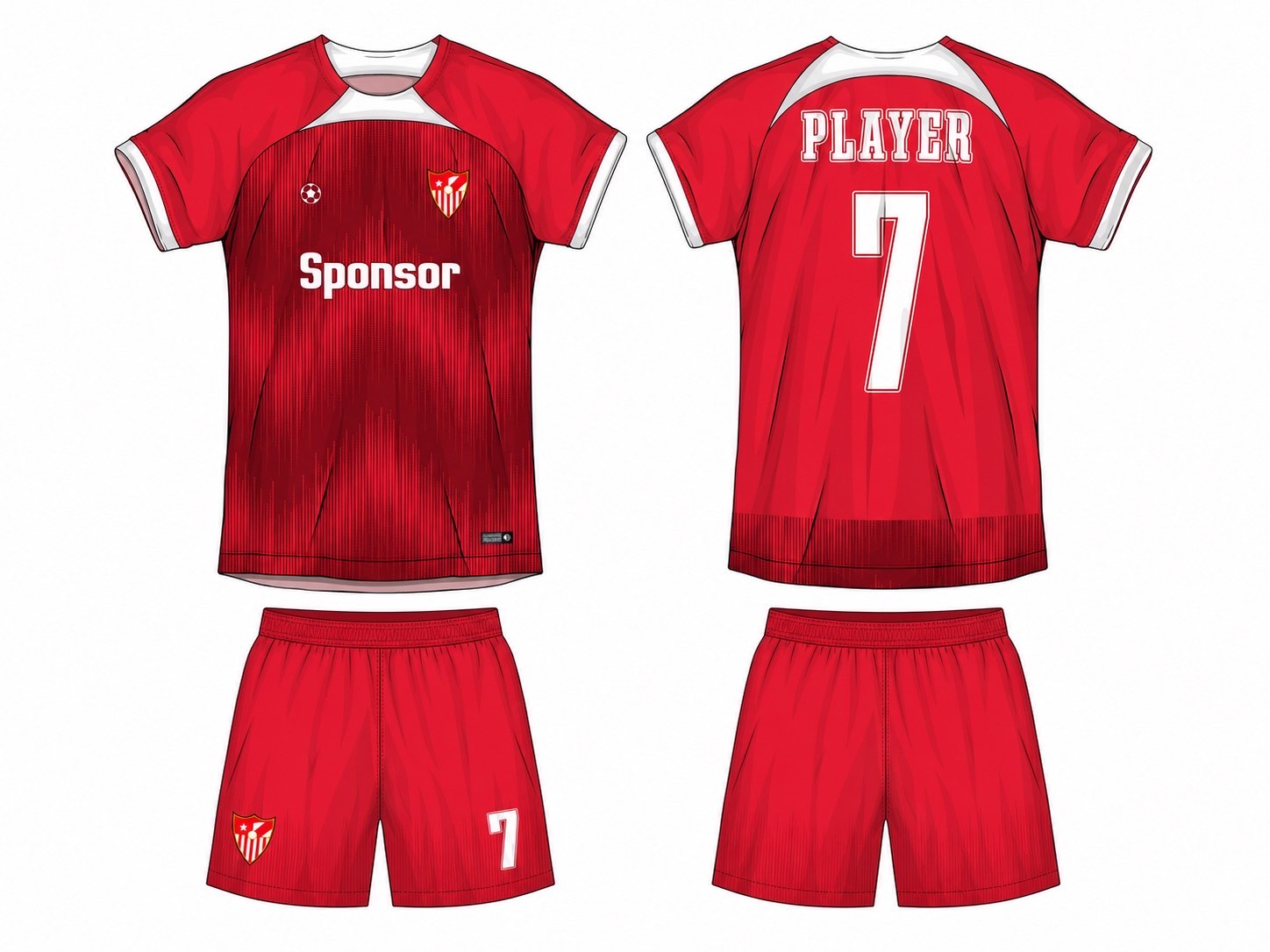 足球球衣设计 1 style 086 football jersey and shorts set