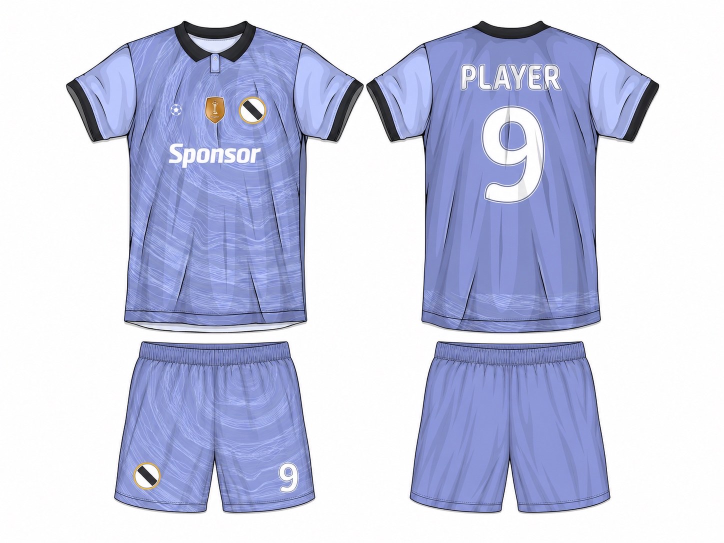 足球球衣设计 1 style 087 football jersey and shorts set