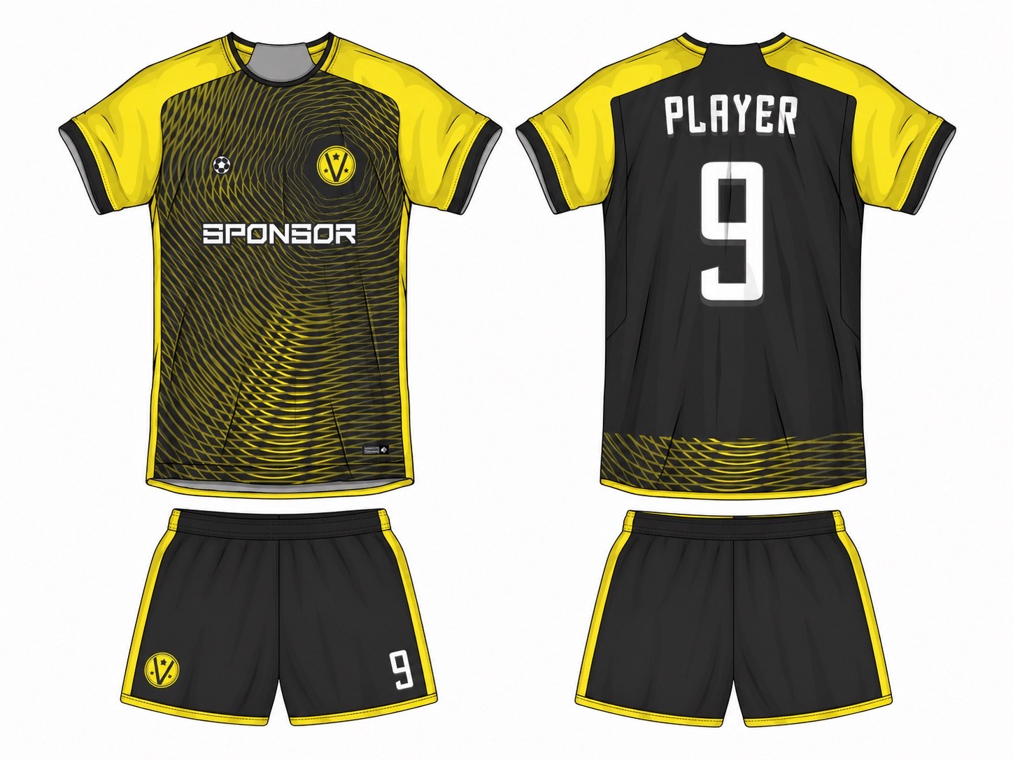足球球衣设计 1 style 092 football jersey and shorts set