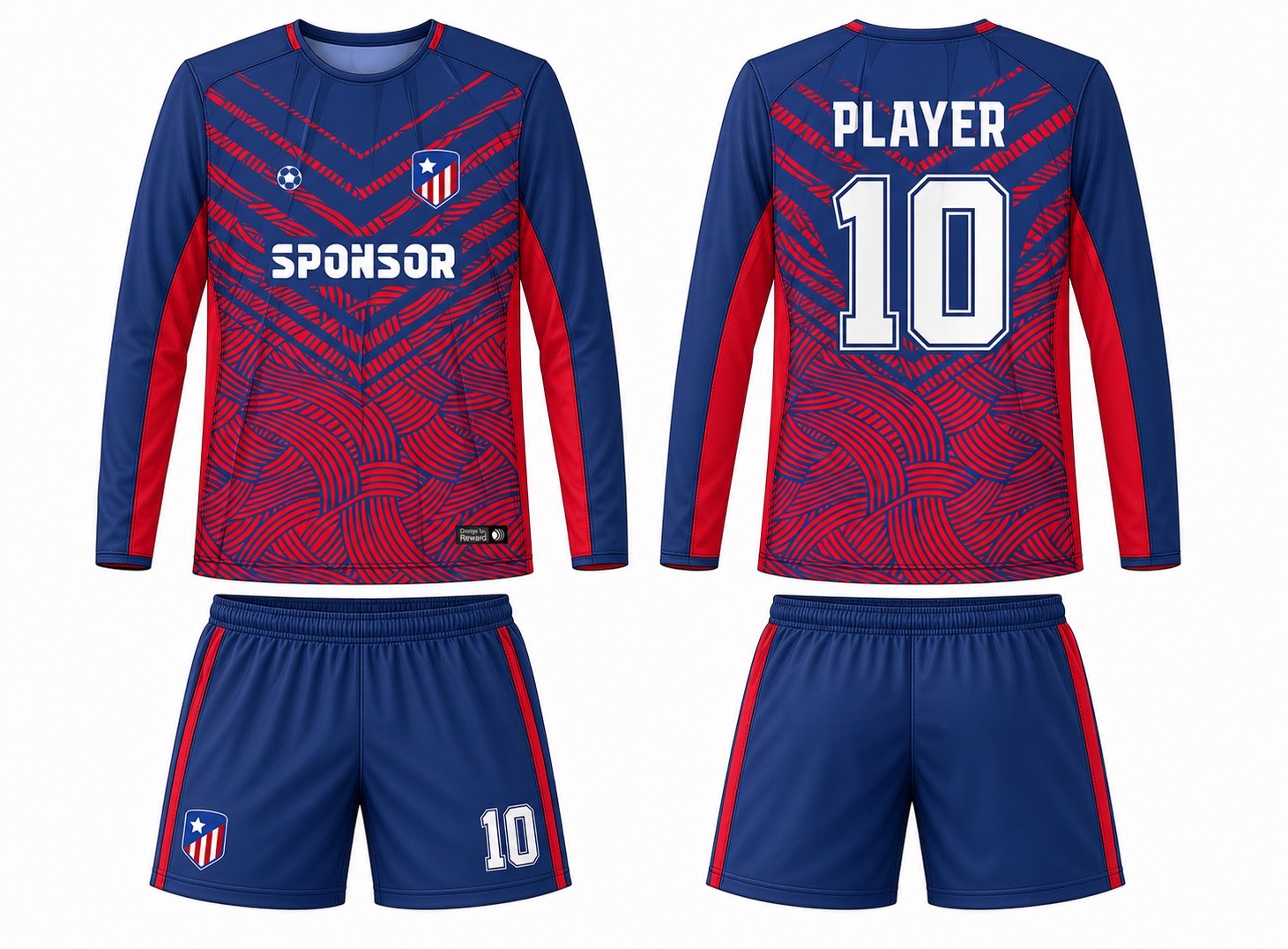 足球球衣设计 2 style 002 football jersey and shorts set