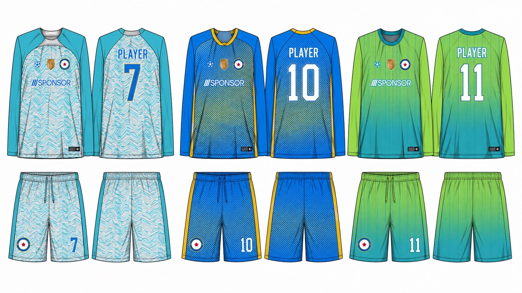 足球球衣设计 2 style 005 football jersey and shorts set
