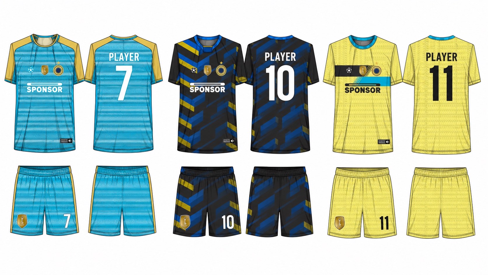 足球球衣设计 2 style 006 football jersey and shorts set