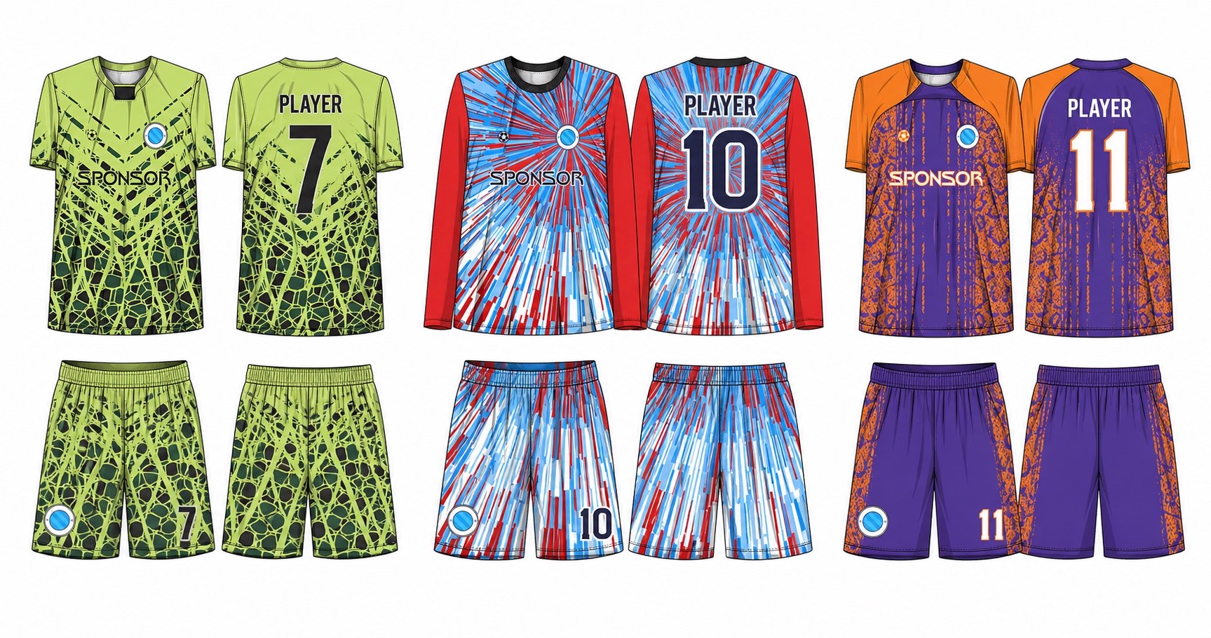 足球球衣设计 2 style 008 football jersey and shorts set