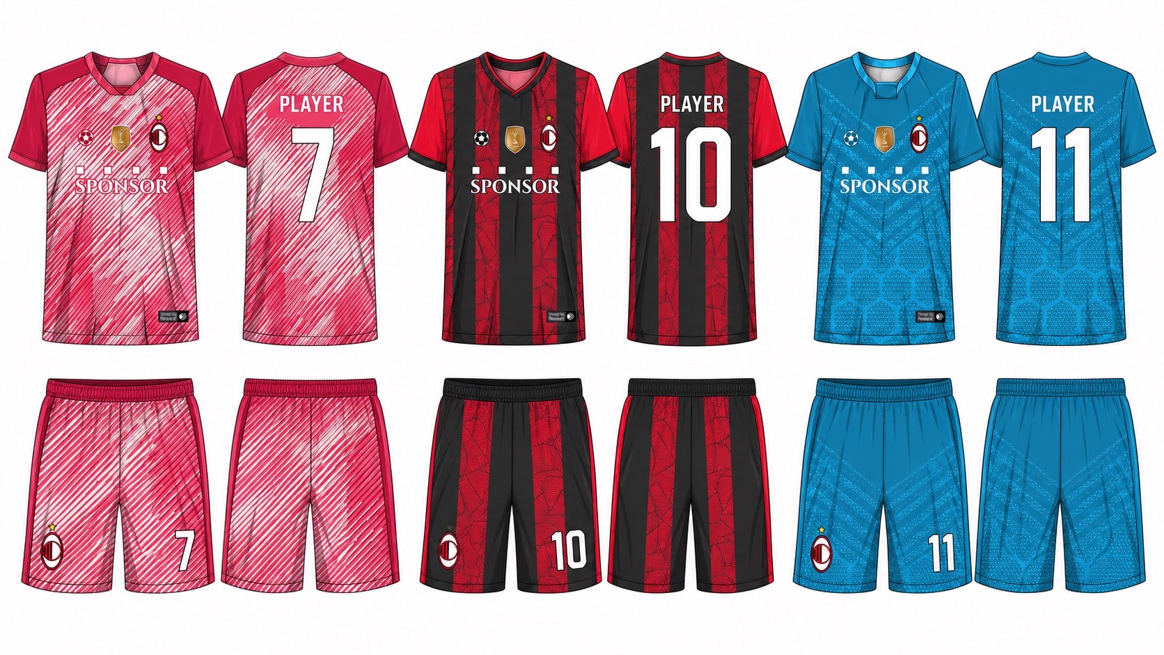 足球球衣设计 2 style 010 football jersey and shorts set