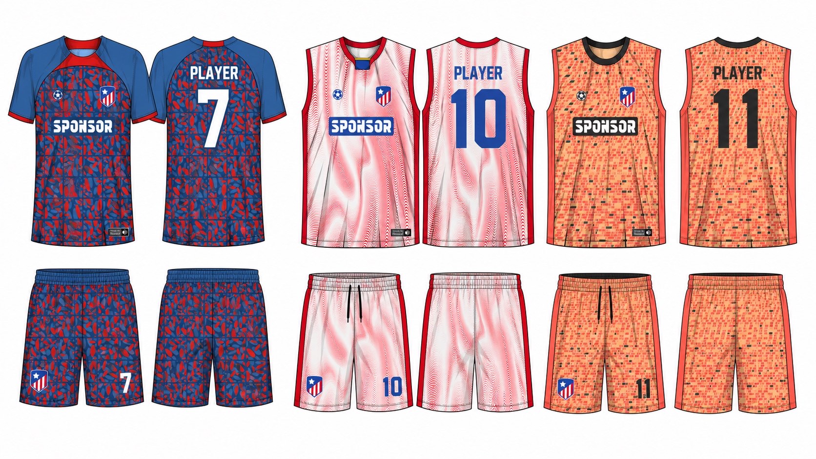 足球球衣设计 2 style 019 football jersey and shorts set