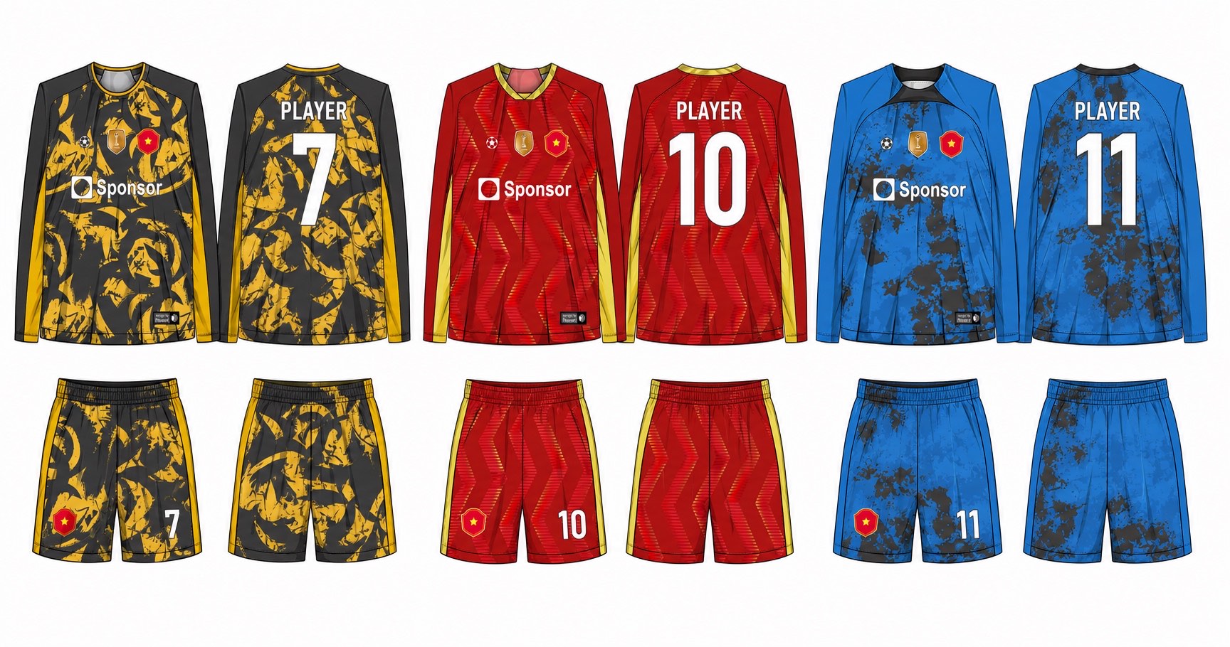 足球球衣设计 2 style 022 football jersey and shorts set