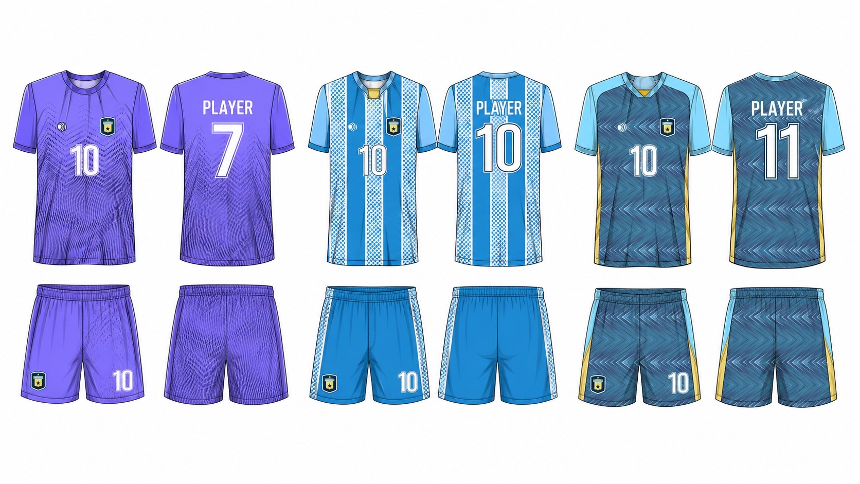 足球球衣设计 2 style 025 football jersey and shorts set