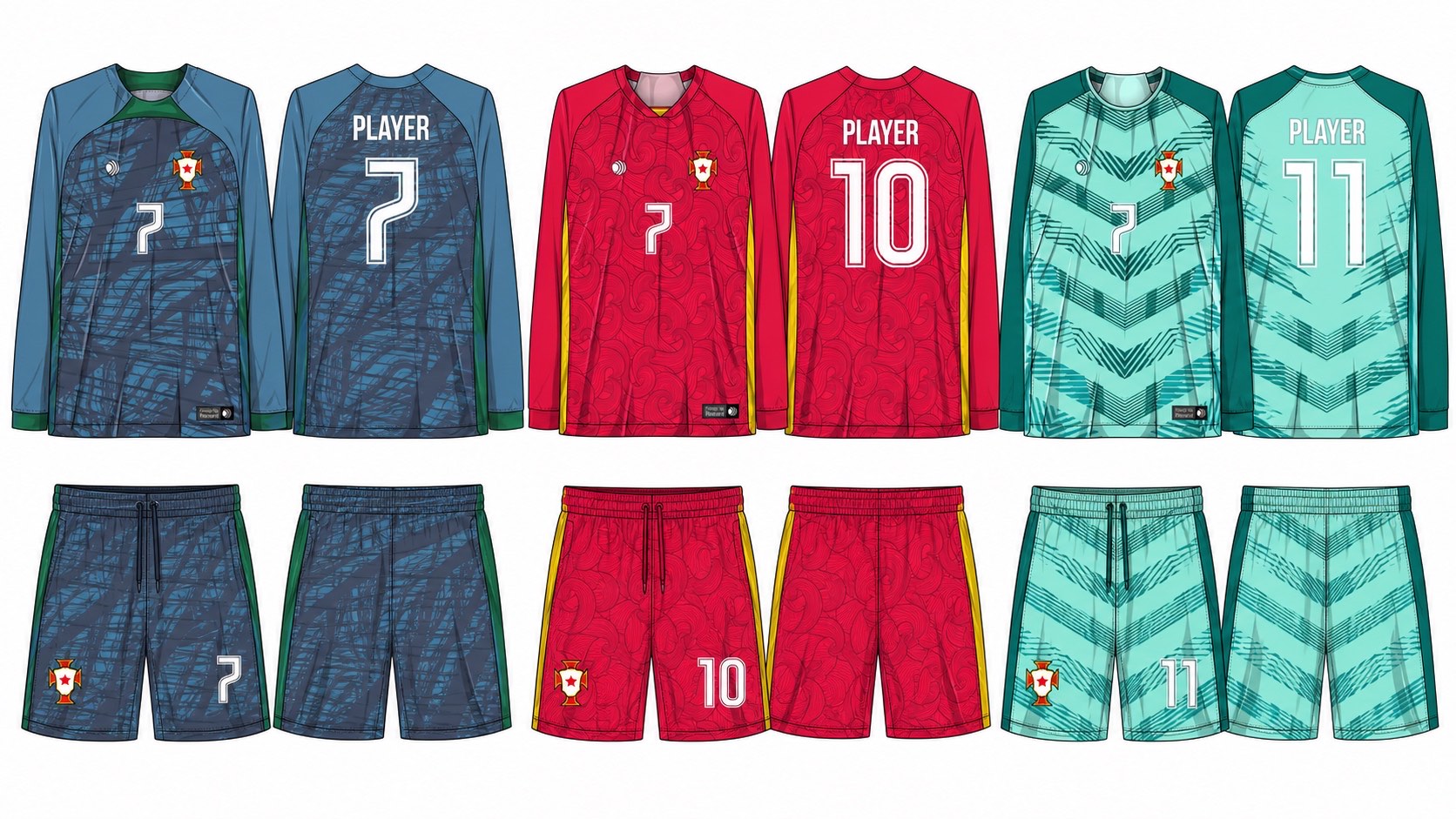 足球球衣设计 2 style 027 football jersey and shorts set