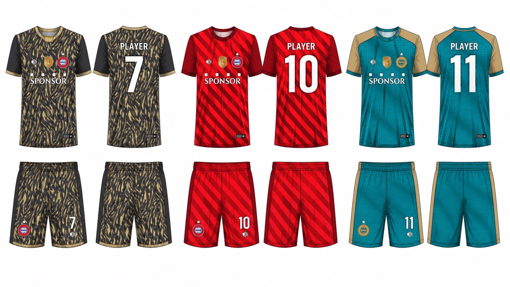 足球球衣设计 2 style 029 football jersey and shorts set