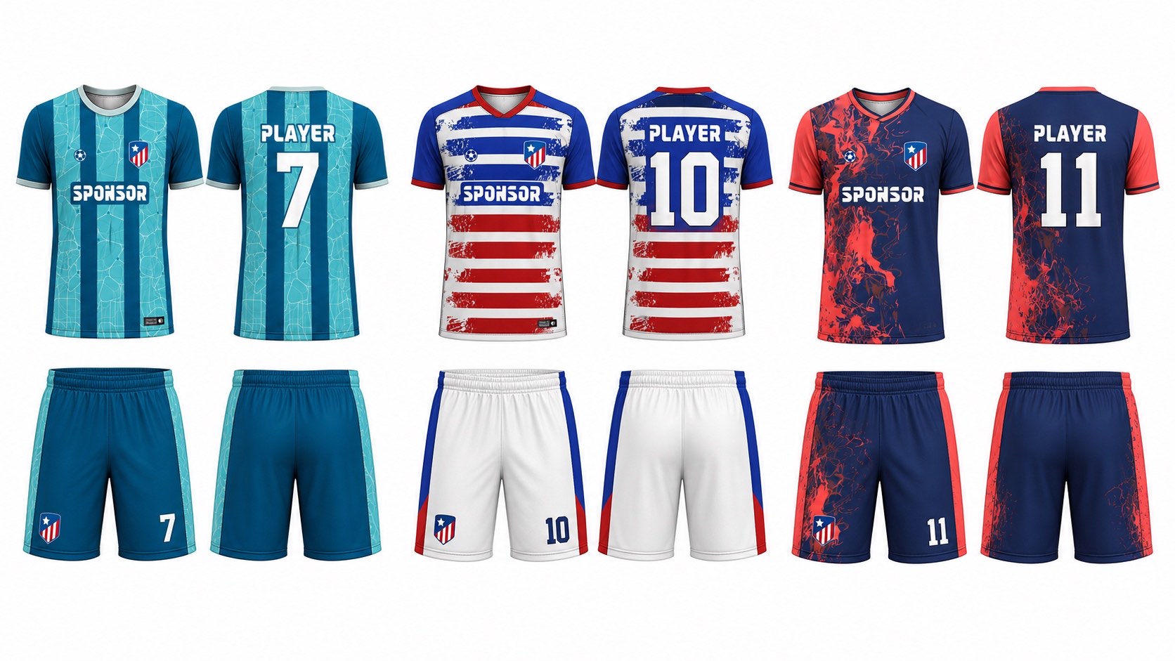 足球球衣设计 2 style 036 football jersey and shorts set