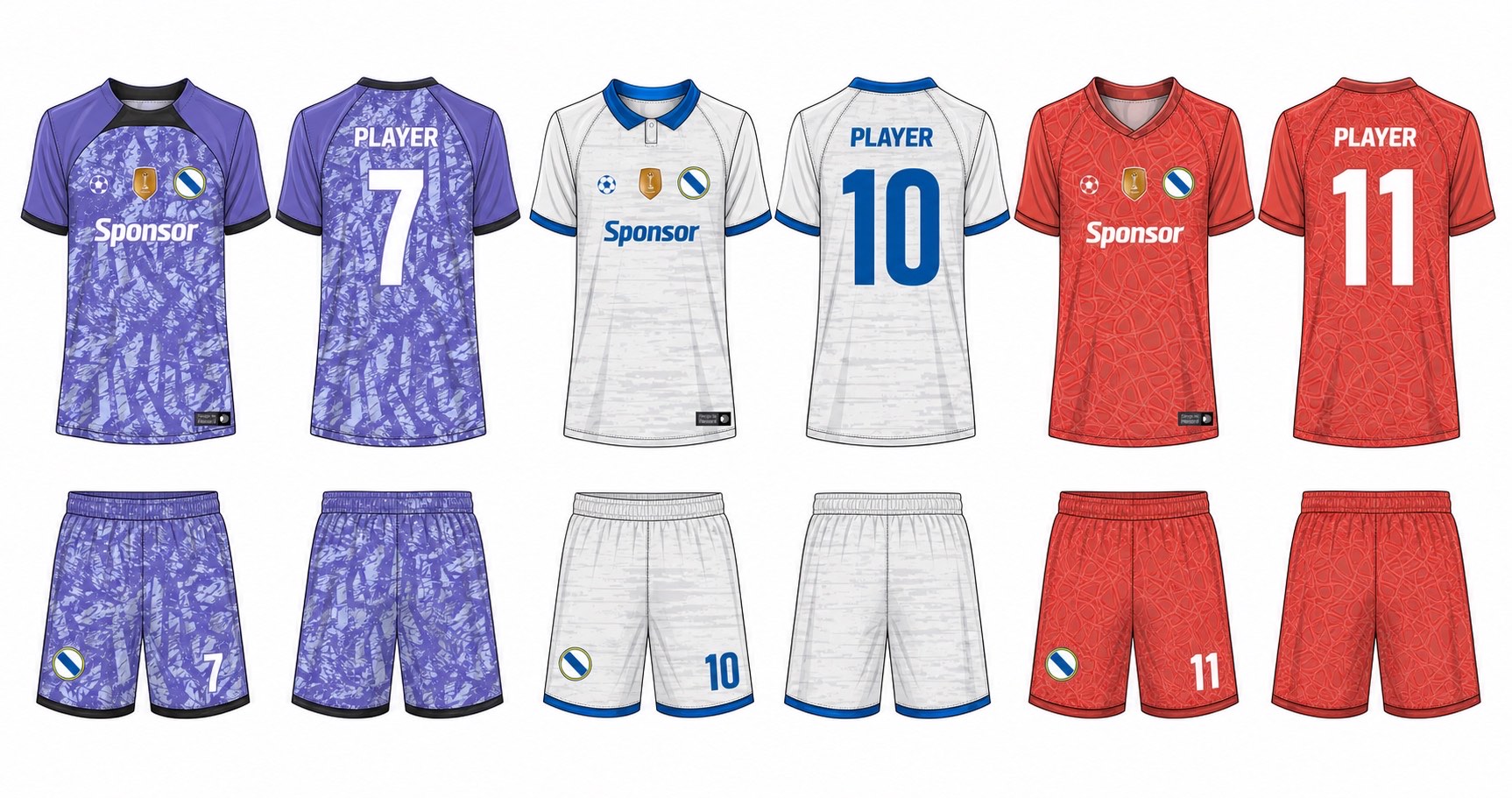 足球球衣设计 2 style 038 football jersey and shorts set
