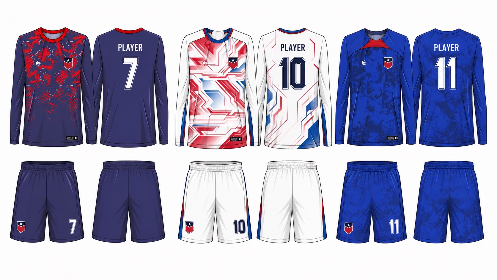 足球球衣设计 2 style 042 football jersey and shorts set