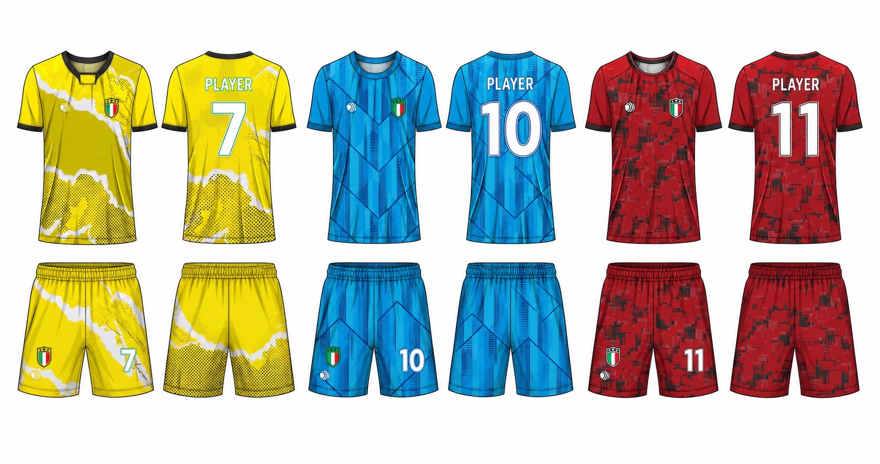 足球球衣设计 2 style 052 football jersey and shorts set