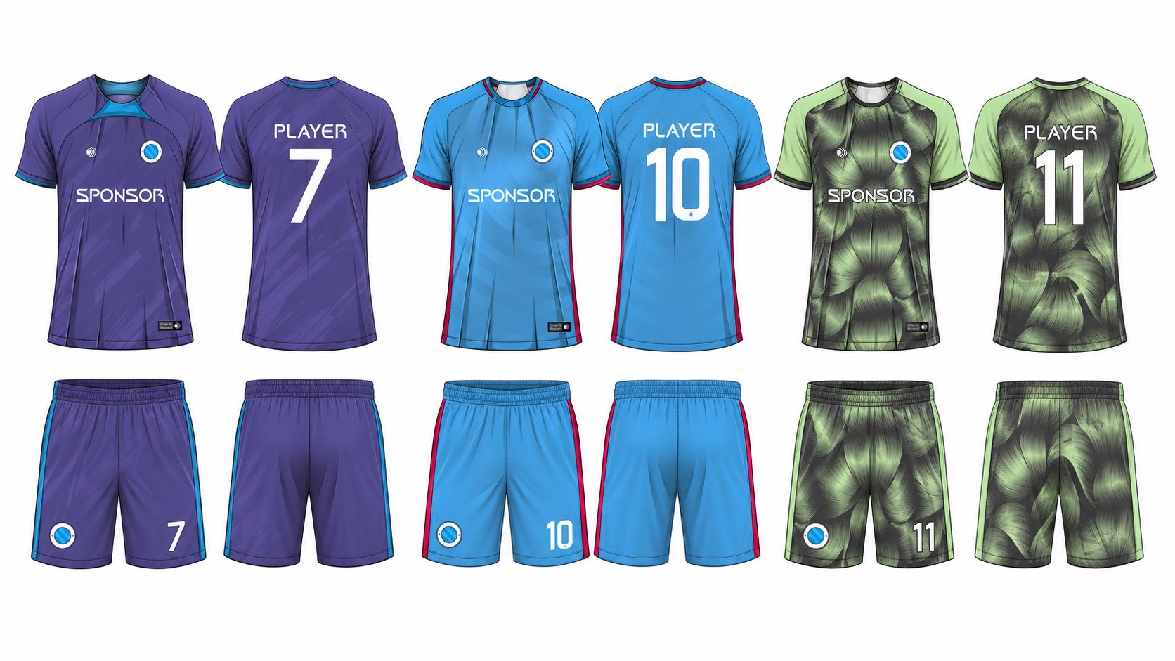 足球球衣设计 2 style 056 football jersey and shorts set