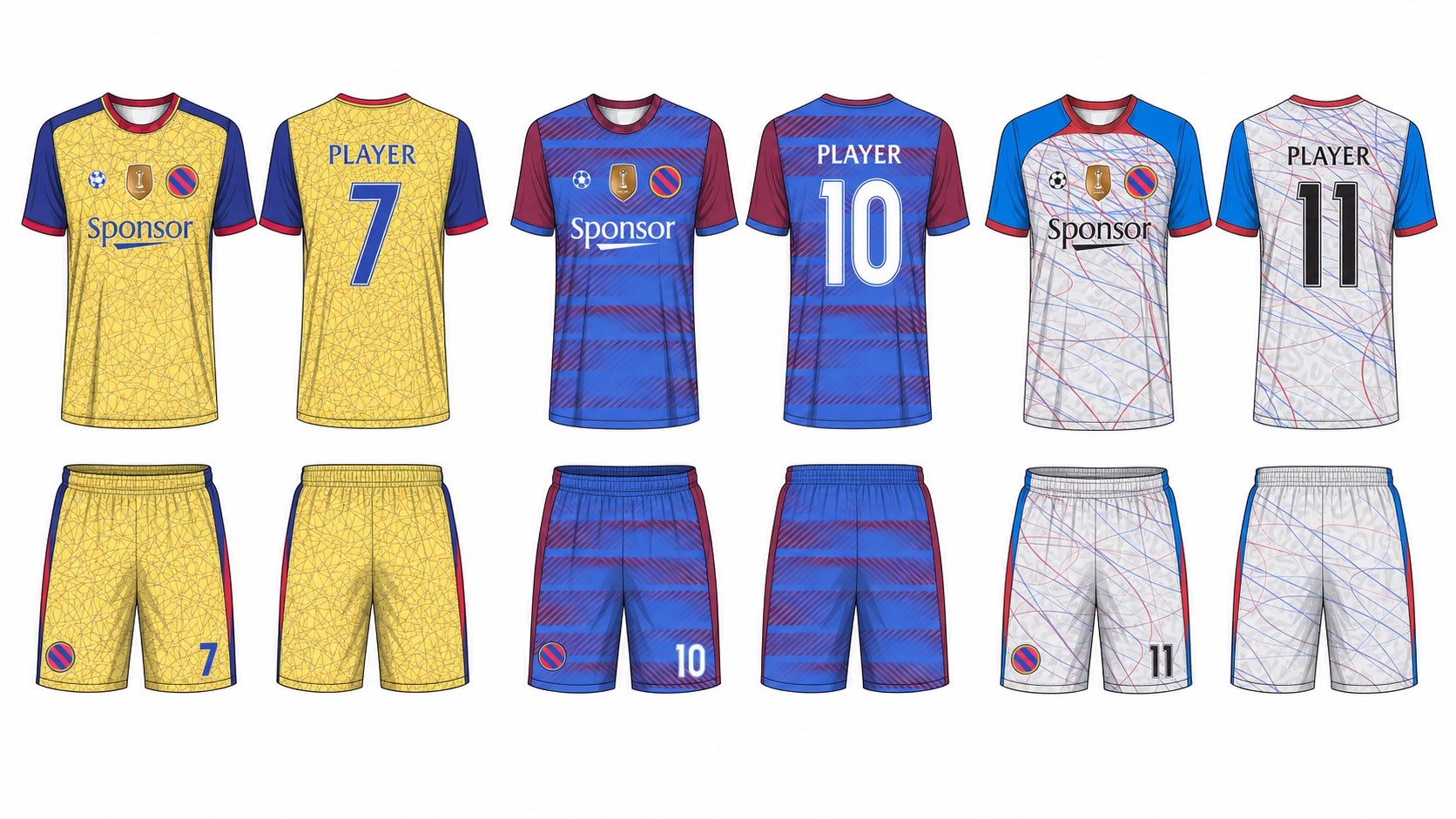 足球球衣设计 2 style 060 football jersey and shorts set