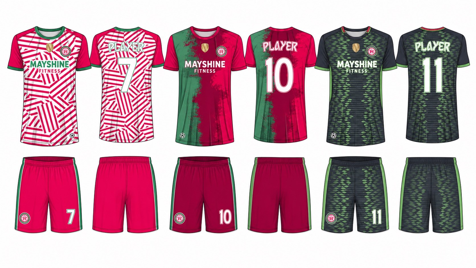 足球球衣设计 2 style 065 football jersey and shorts set