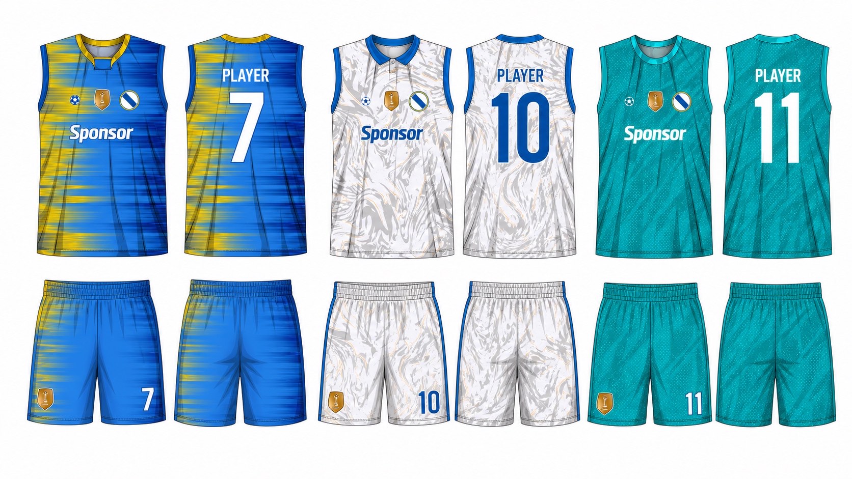 足球球衣设计 2 style 068 football jersey and shorts set