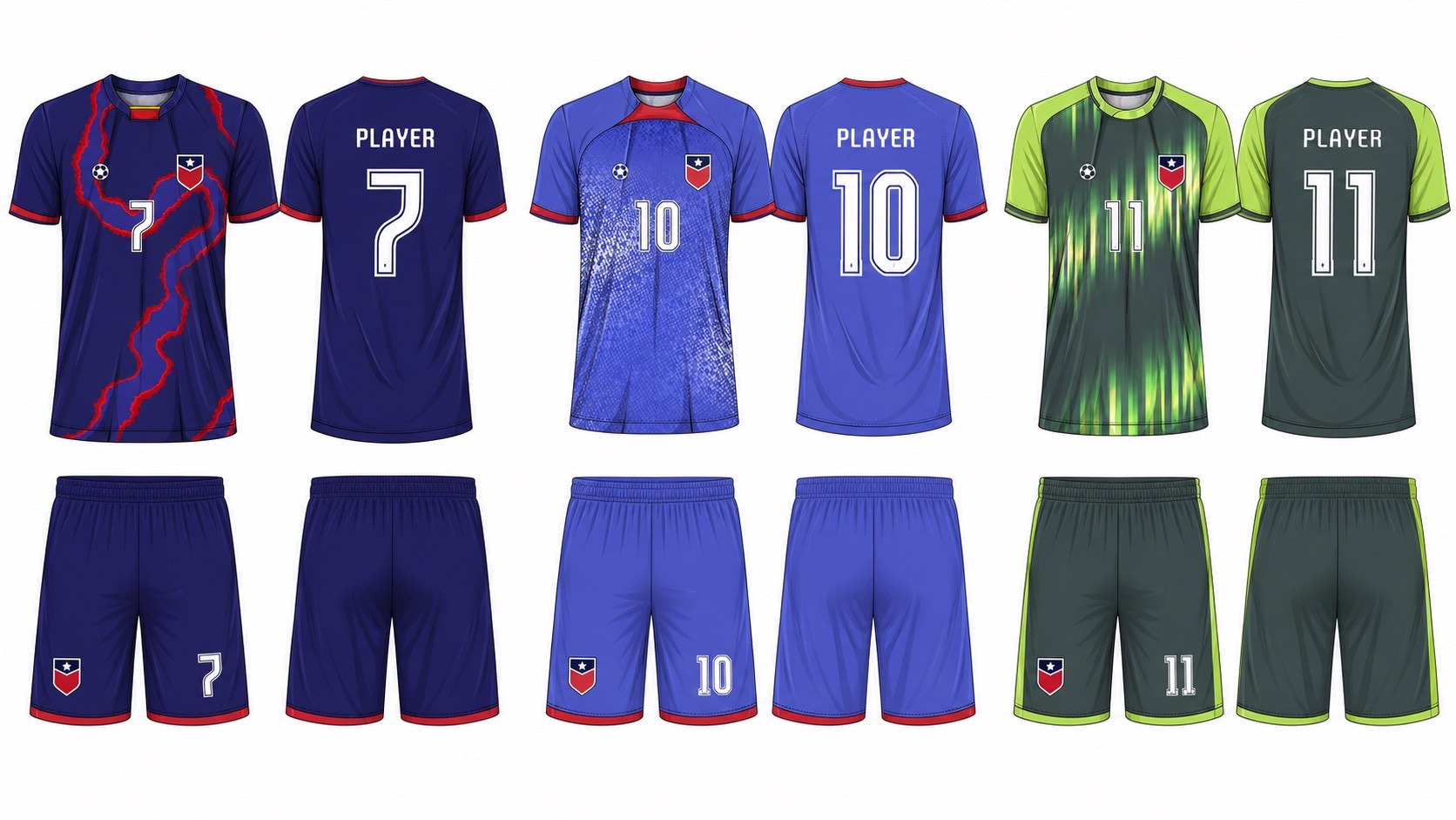 足球球衣设计 2 style 073 football jersey and shorts set